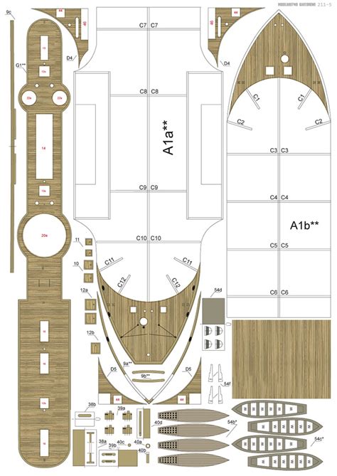 Uss Lafayette 1863 Modelarstwo Kartonowe 211