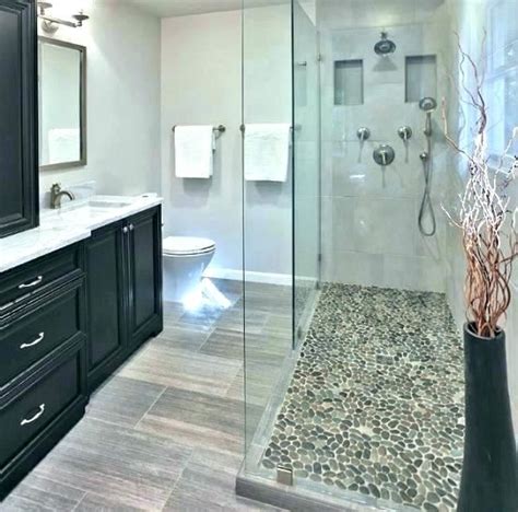 River Stone Tile Shower Floor Hildabrooks