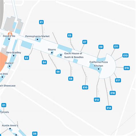 Philadelphia Airport Terminal E Map & Guide