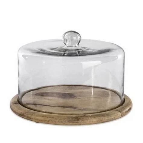 Sizediameter 85 Inch White Glass Cake Dome For Restaurant At Rs 650