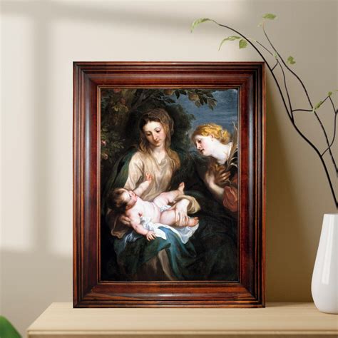 Quadro Cl Ssico X Cm Jesus Cristo Virgem Maria Catherine