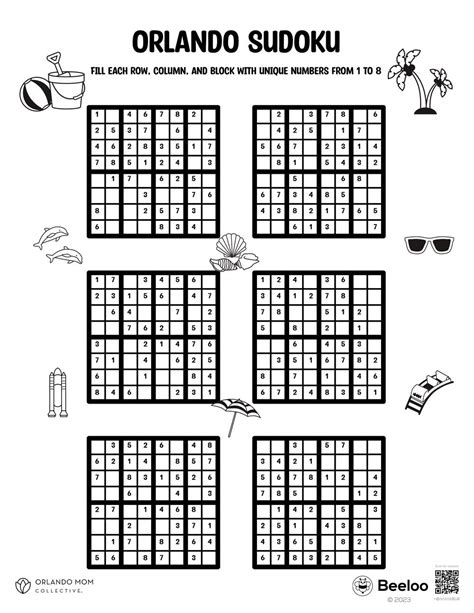 Orlando Sudoku • Beeloo Printable Crafts And Activities For Kids