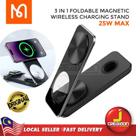 Mcdodo 3 In 1 Foldable Magnetic Wireless Charging Stand 25W Max CH 1150