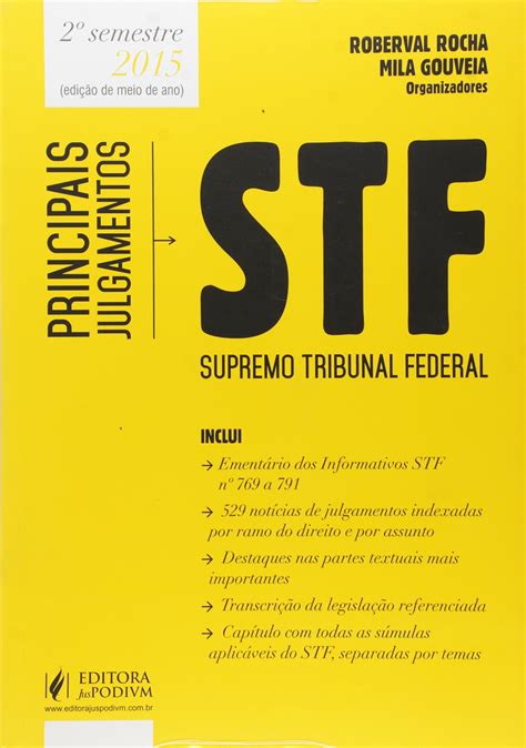 Principais Julgamentos Do Stf Indexados Por Ramo Do Direito E Por As