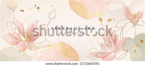 Spring Floral Watercolor Vector Background Luxury Stock Vector Royalty