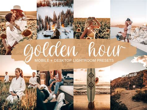 15 Golden Hour Lightroom Presets Mobile And Desktop Minimal Etsy