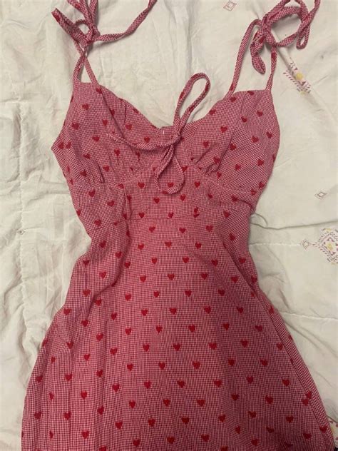 Red Heart Dress Womens Fashion Dresses And Sets Dresses On Carousell