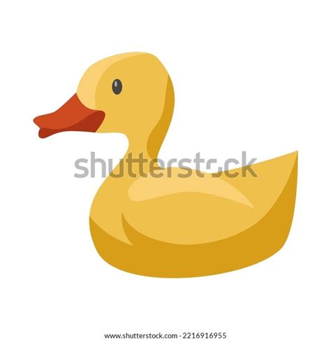 Yellow Rubber Duck Vector Illustration Cute Stock Vector Royalty Free 2216916955 Shutterstock