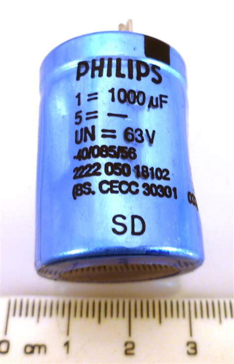 Philips 2222 050 18102 63V 1000uf 15000h at 85 °C Electrolytic ...