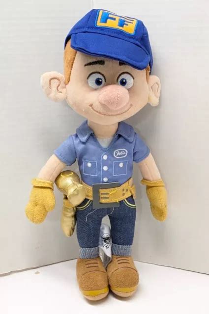 Disney Store Fix It Felix Jr Stuffed Plush Wreck It Ralph Blue Hat