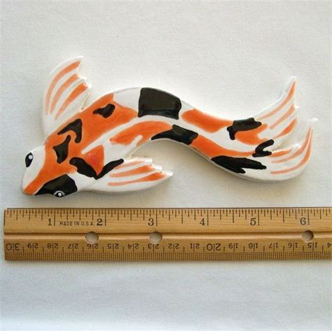 Koi Mosaic Tiles Ceramic Fish Hand Painted Art Tiles For Etsy France