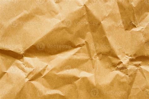 Brown Crumpled Paper Recycled Kraft Sheet Texture Background 12884869