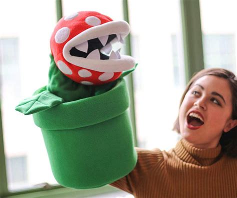 Super Mario Gigantic Piranha Plant Puppet The Green Head