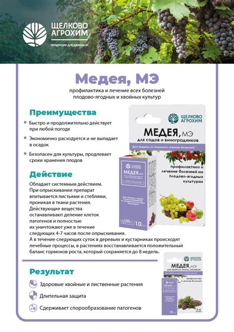 Препарат Медея, МЭ для хвойных пород деревьев флакон 12 мл/120 м² (6-8 ...