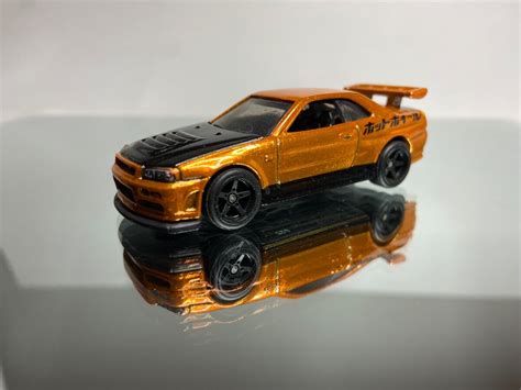 Orange R Hot Wheels Customs Mattel Creations