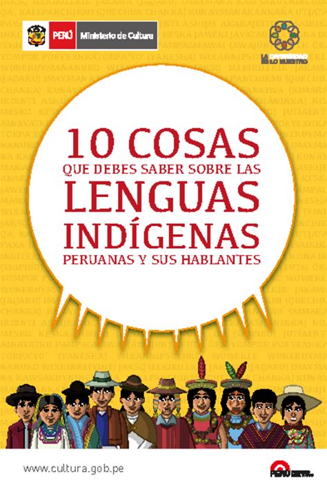 Pdf Cosas Que Debes Saber Sobre Las Lenguas Indigenas