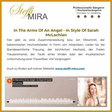 PPT - In The Arms Of An Angel - In Style Of Sarah McLachlan PowerPoint ...