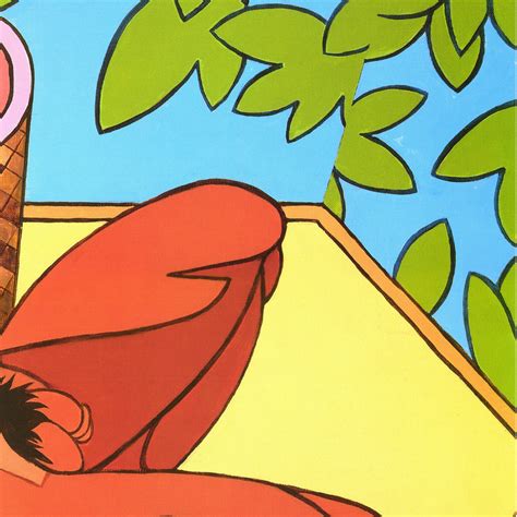 Bird Of Paradise Stylized Nude Male Hawaiian Surfergay Art Etsy