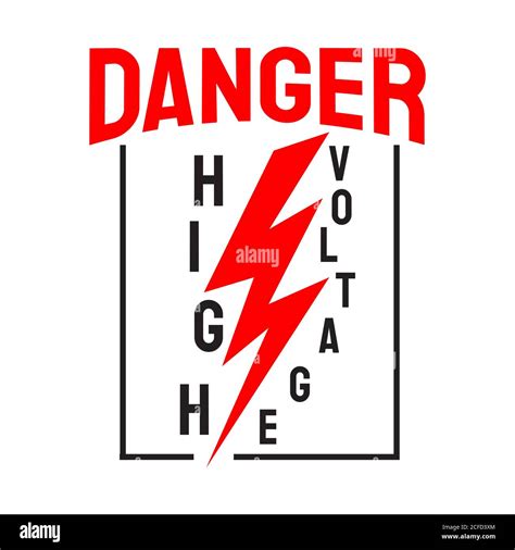 Noir Rouge Jaune Symbole De Danger Haute Tension Symbole Vector Avec