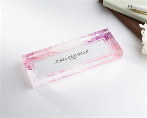 Custom Acrylic Name Plate Office Name Plate Personalized Name Plate