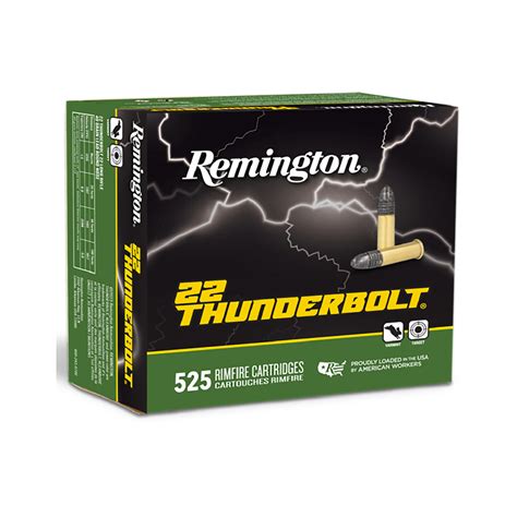 Remington Thunderbolt 22 Lr Round Nose 40 Gr 5250 Rds Sku R21271 Fieldsusa