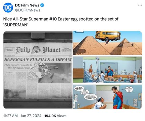 James Gunn Superman Easter Egg Proves The Movie Is In Good Hands