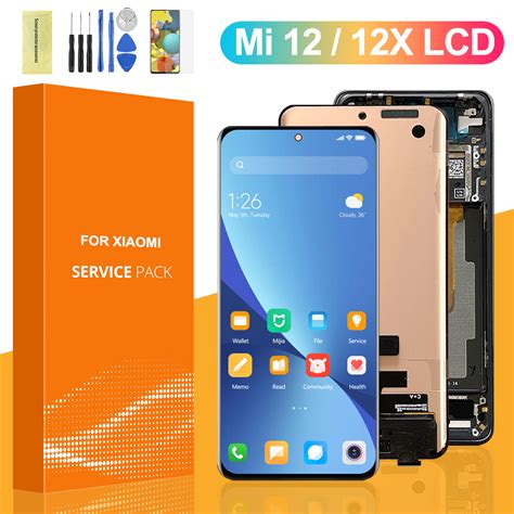 For Xiaomi 12 2201123G 2201123C LCD Display Touch Screen With Frame ...