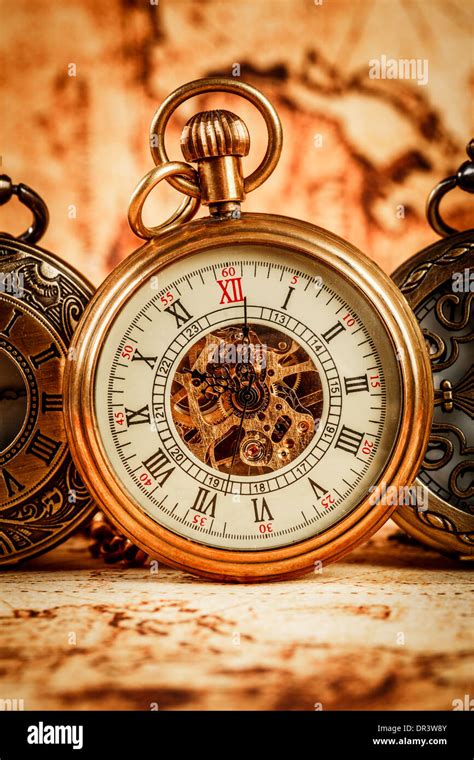 Vintage Antique pocket watch Stock Photo - Alamy