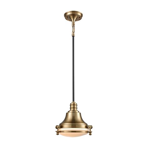 Elk Lighting 1 Light Pendant In Satin Brass And Oil Rubbed Bronze 16072 1