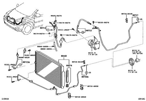 Heating Air Conditioning Cooler Piping For Toyota Lexus