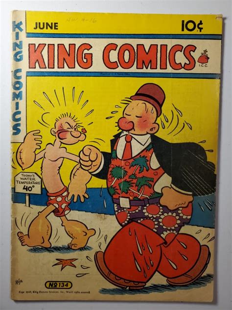 King Comics 134 1936 Lower Mid Grade Comic Books Golden Age