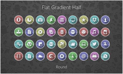 Flat Gradient Icons Skinpack Customize Your Digital World