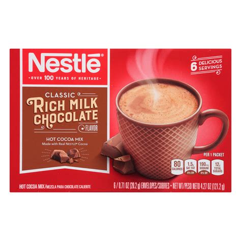 Nestle Hot Chocolate Mix Nutrition Facts Besto Blog