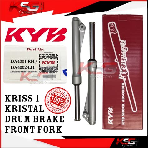 Kyb Brand Modenas Kriss Kristal Ct Drum Brake Front Fork Assy