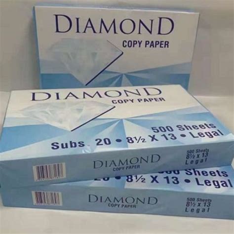 Diamond Hard Copy Bond Paper Gsm Substance Sheets Ream All