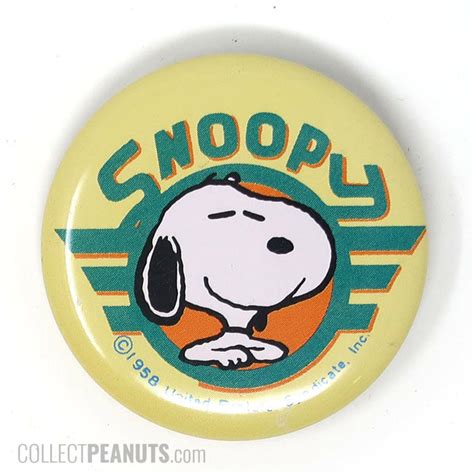 Peanuts And Snoopy Pinback Buttons