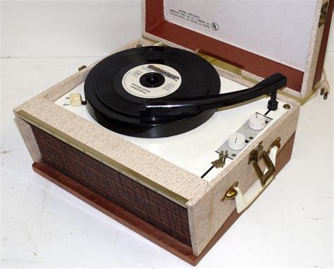 1950s Truetone Three Speed Portable Record Player