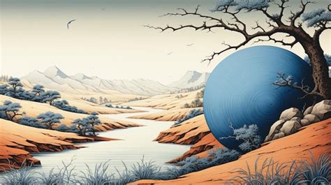 Premium Photo A Blue Color Ball On The Earth Uhd Wallpaper Stock