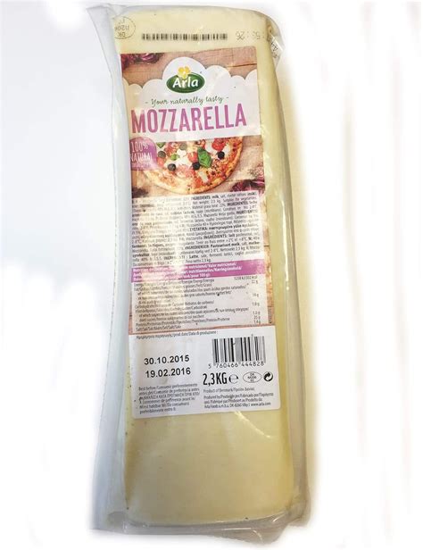 Arla Mozzarella Cheese Block 1x23kg Uk Grocery