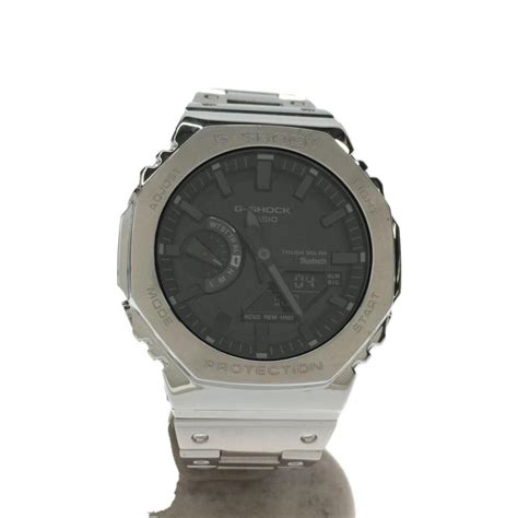 Casio G Shock Blk Slv Gm B D Ajf