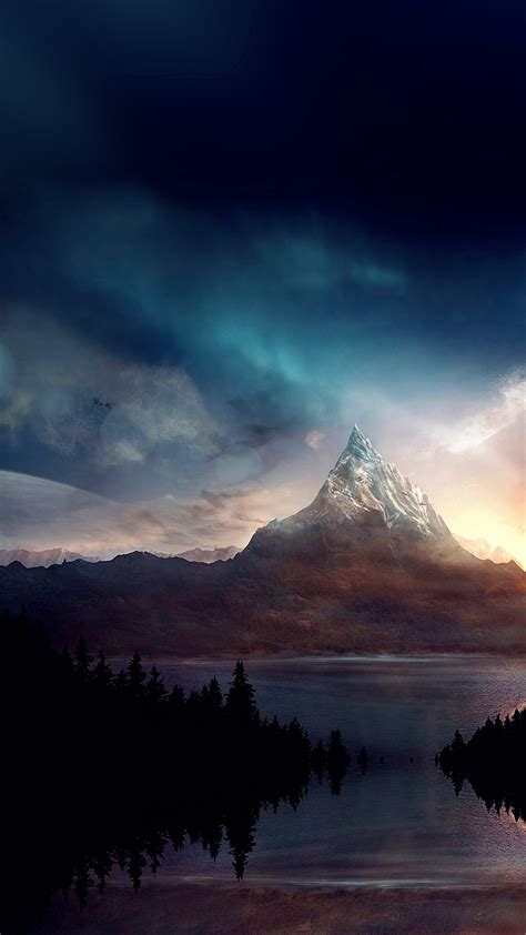 Fantasy Iphone Wallpaperskynaturenatural Landscapemountaincloud