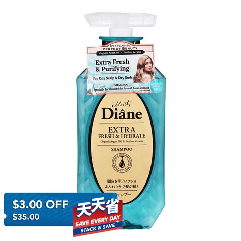 Moist Diane Shampoo Extra Fresh And Hydrate Ntuc Fairprice