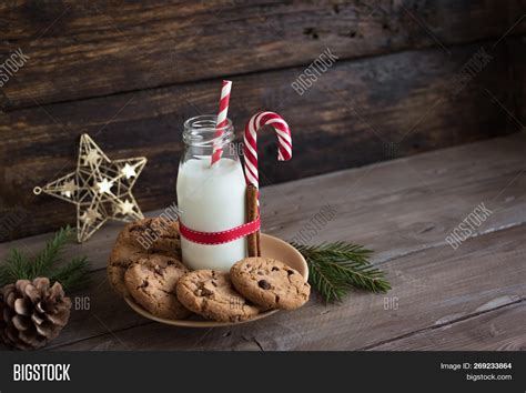 Cookies Milk Santa Image And Photo Free Trial Bigstock