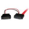 Startech 0 5m Slimline SATA Female To SATA W SATA Power Cable