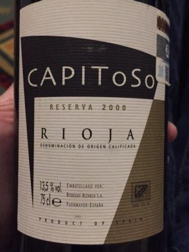 Altanza Rioja Reserva Capitoso Vivino