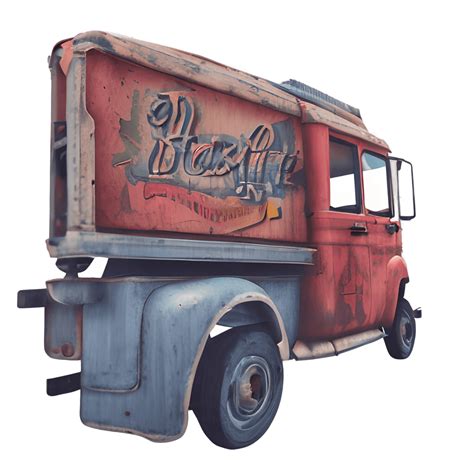 Rustic Vintage Truck Tailgate · Creative Fabrica