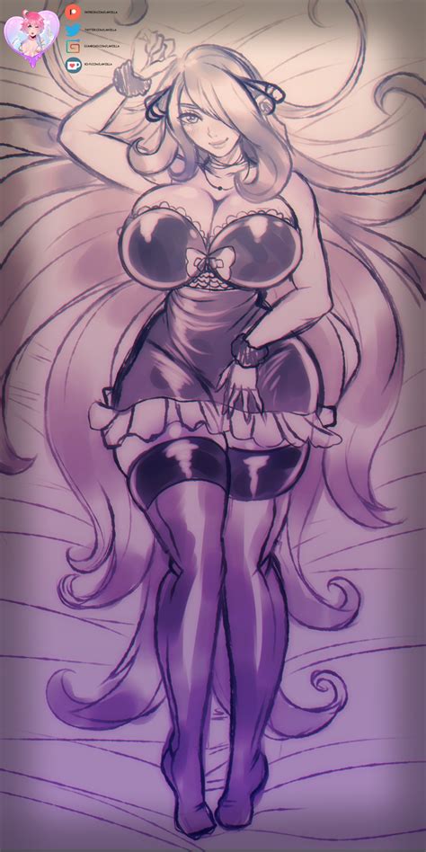 Cynthia Pokemon Sketch By Lawzilla Hentai Foundry