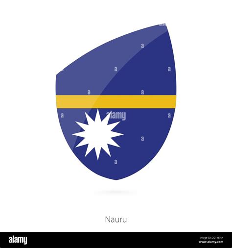 Flag Of Nauru Vector Illustration Stock Vector Image Art Alamy