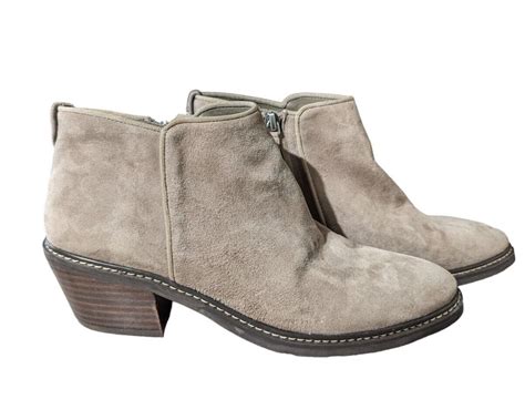 Nwt Sam Edelman Womens Pryce Ankle Bootie Putty Suede Size 85 M Ebay