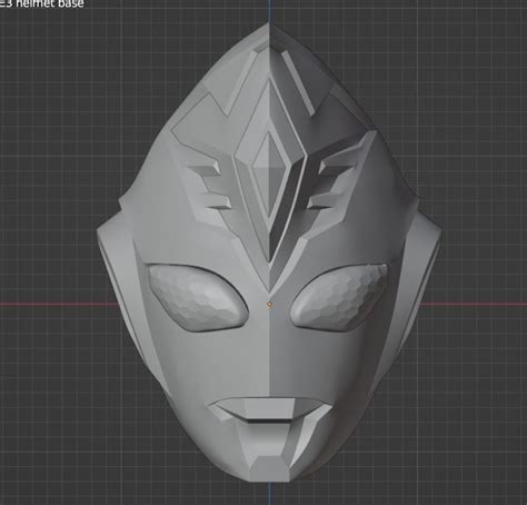 Ultraman Decker Miracle Type 3d Printable Helmet 3d Model 3d Printable